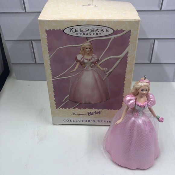 Hallmark Keepsake Ornament Springtime Barbie 1996 New Collector's Series #2 - Picture 1 of 7